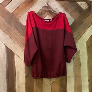 Women’s New York & Co Peep Sleeve Shirt